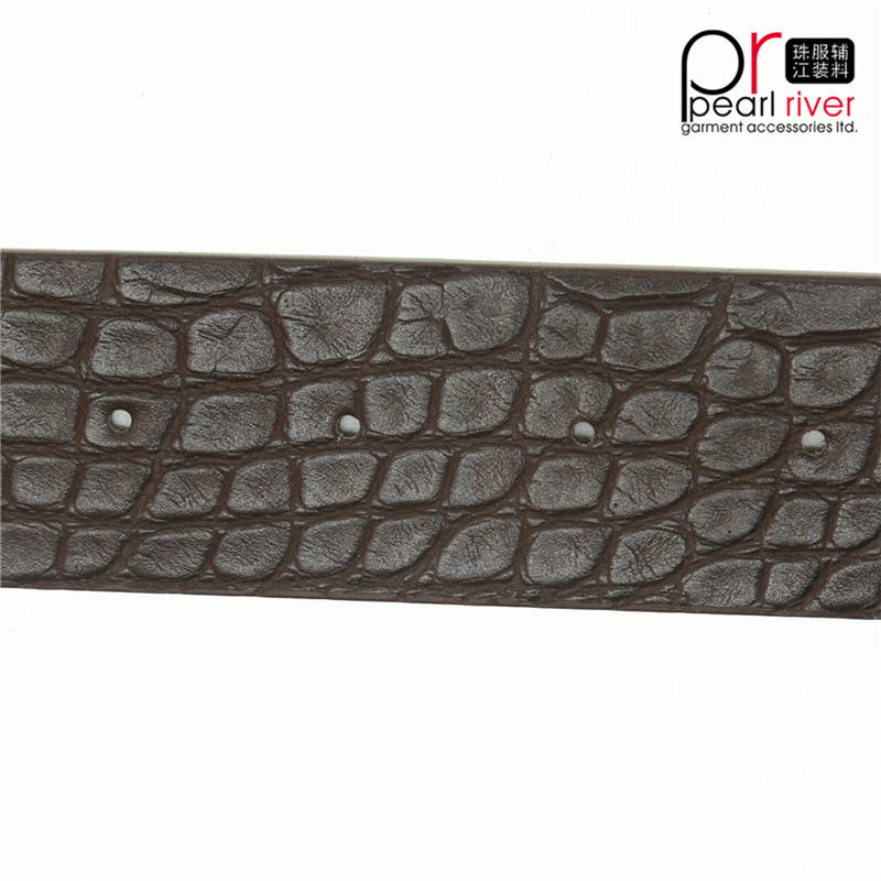 Cinturones de cuero real de grano de corteza de moda Correa de cuero de PU personalizada