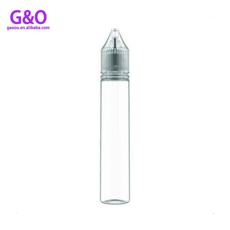 Botella de gorila gordita transparente de 60 ml botella de gotero de plástico eliquid al por mayor gorila gordita botellas de gotero de plástico unicornio unicorn vape contenedor de aceite de humo