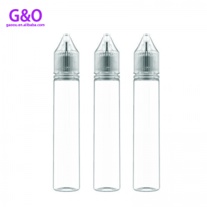 Vape transparente botella juce vape botella líquida 30 ml mascota nueva v3 botella cuentagotas de plástico eliquid gorila gordita botellas de gotero unicornio contenedor de gotas