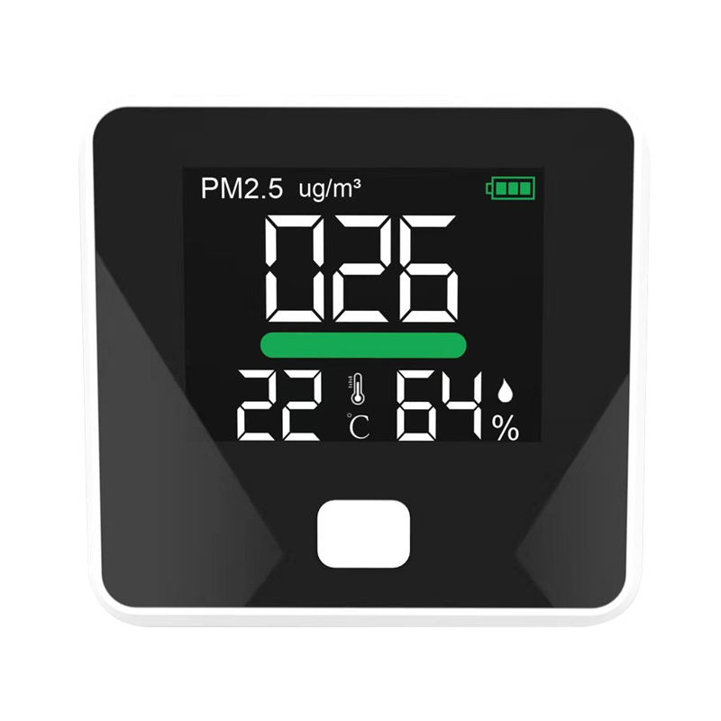 Detector de calidad de aire de ventas calientes 2019 PM2.5 HCHO Detector de monitor de formaldehído AQI profesional TVOC con batería de litio recargable Pruebas precisas