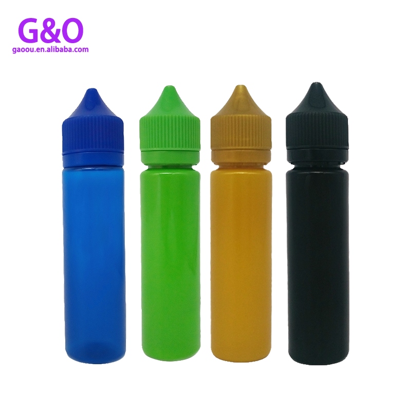 30ml 60ml botellas de vape botellas de aceite de vape botella rechoncha botella de gorila unicornio 60ml recipiente de gotero de plástico de color contenedor de gotero eliquid