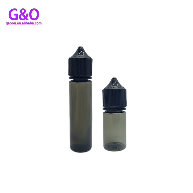 Botella de ejuice de 30 ml Botella de ejuice 50 ml nuevo eliquid gorila gordita unicornio botellas cuentagotas de plástico v3 nuevas botellas eliquid negras