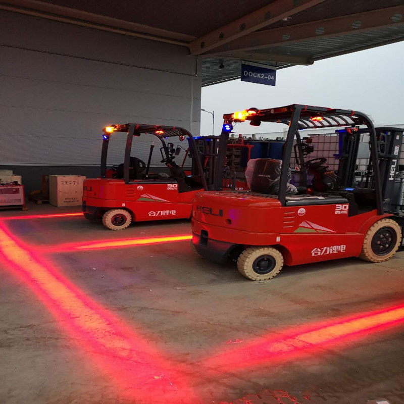 Carretilla elevadora de 1500 lúmenes LED Luz de zona roja para almacén
