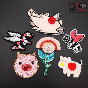 Parche bordado pegaso Animal Dragonfly Beads ecológico personalizado