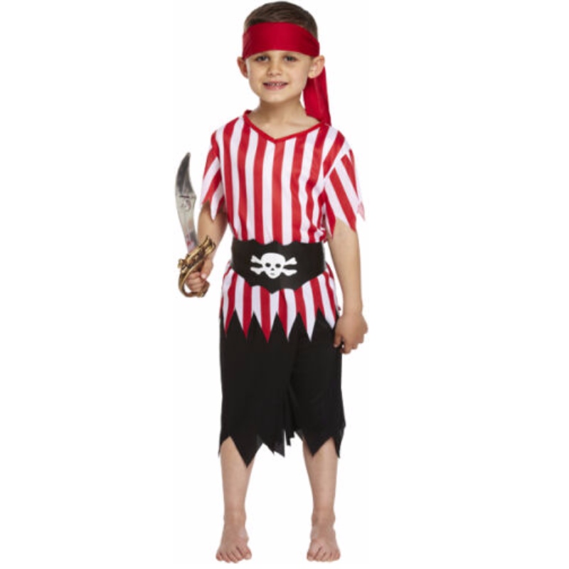 Disfraz de pirata para niños Disfraz de caribeño para el día de la semana Disfraz de Halloween