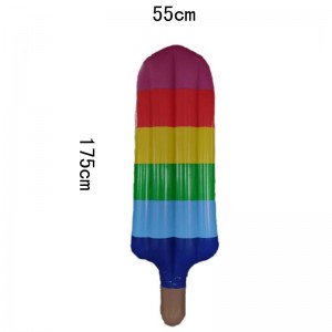 Flotador de piscina de paletas de arco iris inflable / salón de piscina