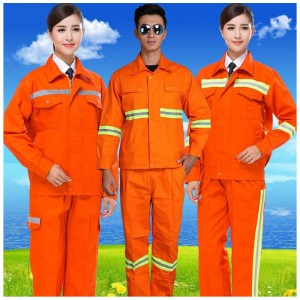 Overol rojo fluorescente de alta visibilidad