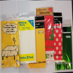 54x108 Mantel de fiesta desechable de PVC Color sólido Forma cuadrada y redonda Decoración de hogar Cubierta de mesa