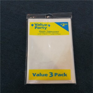 54x108 PVC PEVA Mantel blanco Desechable impreso Diseño gráfico Cubierta de mesa de plástico