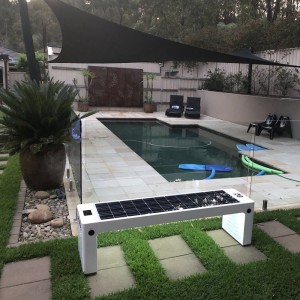 Banco Solar Urbano para uso en exteriores