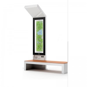 Iluminación solar al aire libre Publicidad Lámpara Caja Calle Banco