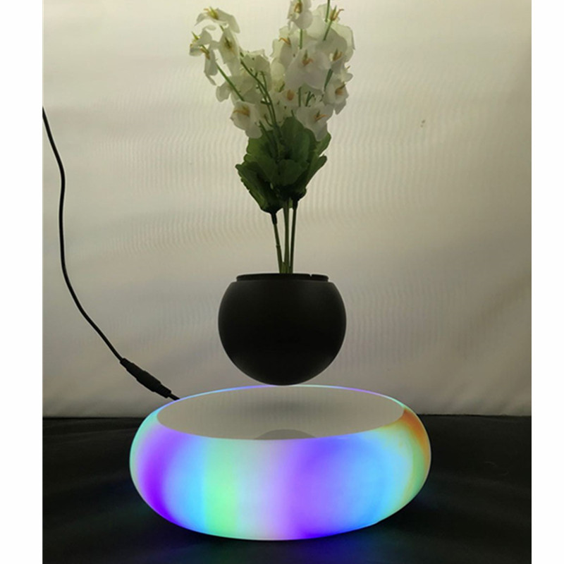 Luz led de cerámica magnética flotante flotante planta de bonsai ir en maceta PA-0719
