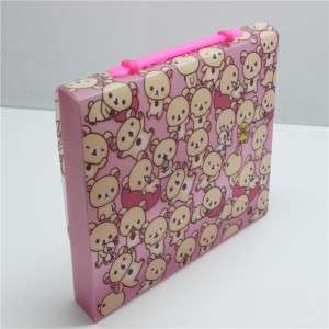 Caja de archivo de plástico personalizada Bolsa de archivo Caja de archivo colgante