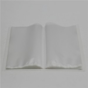 Álbum de plástico transparente para varios tamaños.