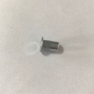 tuerca de remache cabeza plana arrugada