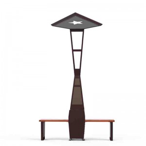 Cargador móvil Ourdoor Advertising Pole Solar Seat Park Bench