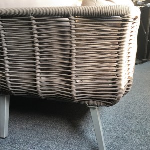 Juego de sofás de ratán para exteriores seccionales en forma de L