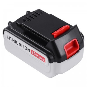 Li-ion 20V 5000mAh Baterías de repuesto Herramientas inalámbricas para Black \u0026 Decker LB20, LBX20, LBX4020, LB2X4020