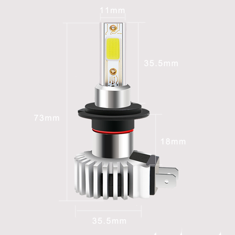 2019 todo en uno nuevo diseño auto H7 bombillas de faro led de alta potencia h7 coche luz de niebla led