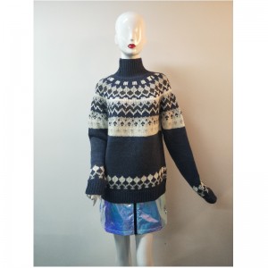 BLUE ABIGAIL FAIRISLE PATRÓN JUMPER RLWS0014F