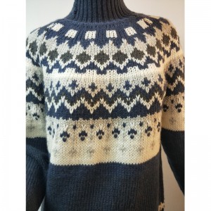 BLUE ABIGAIL FAIRISLE PATRÓN JUMPER RLWS0014F