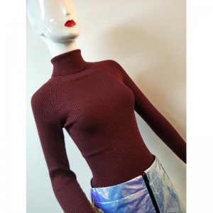 JERSEY DE ALTO COLLAR ROJO RLWS0062F