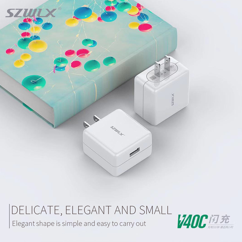 WEX - V40C OPPO VOOC Adaptador de corriente de carga de flash, cargador de pared, cargador de viaje