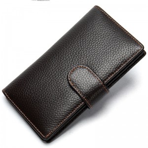 HD0827 - Carteras de múltiples tarjetas de cuero genuino de cuero genuino para hombres OEM de fábrica