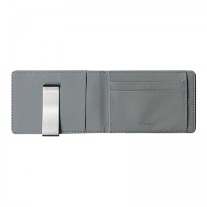 HD0827 - Billetera cruzada para hombre con monedero corto de acero inoxidable