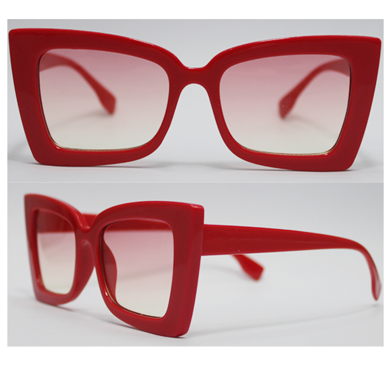 Las gafas de sol plásticas de las mujeres, lente de protección UV 400, pedidos del OEM son agradables