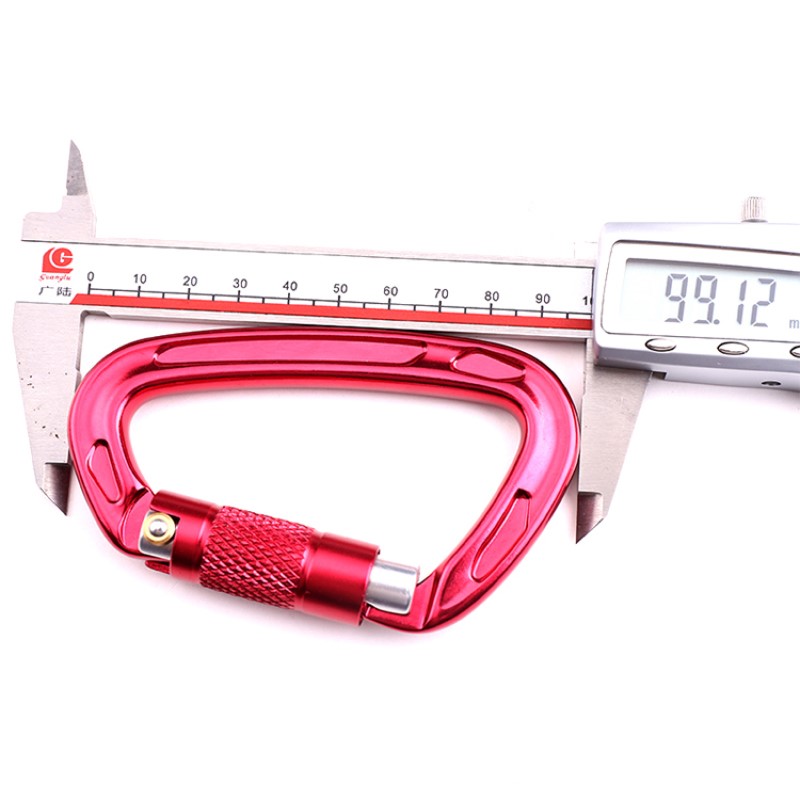 utdoor hook escalada en roca camping cerradura principal hebilla de alpinismo tuerca multifunción mosquetón hebilla de alpinismo captura rápida al aire libre equipo de caída rápida cerradura de seguridad orificio de sondeo tipo d cerradura de alambre cerradura principal aviación aleación de aluminio
