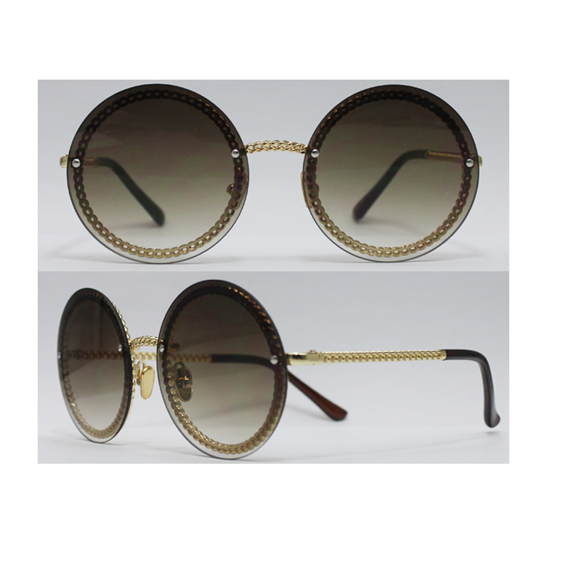 Las gafas de sol unisex de metal con marco de metal, lente de protección UV 400, pedidos del OEM son agradables