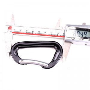 Gancho al aire libre campamento de escalada bloqueo principal hebilla de escalada mosquetón de tuercas multifunción equipo de liberación rápida al aire libre orificio de detección de bloqueo de seguridad tornillo d bloqueo principal...