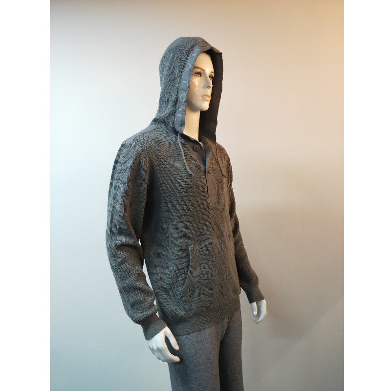 JERSEY CON CAPUCHA GRIS RLMS0004F