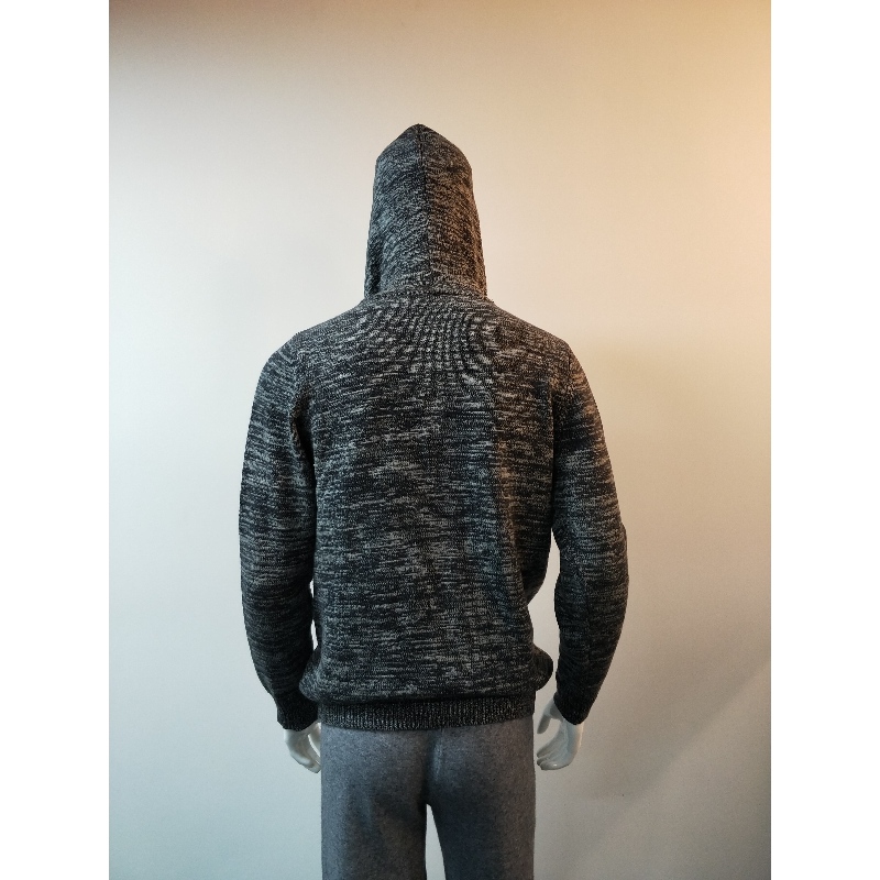 SUDADERA GRIS HOMBRE CON CAPUCHA RLMS0005F