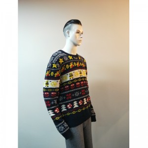 JERSEY DE IMPRESIÓN DE HISTORIETA DE CONTRASTE RLMS0010F