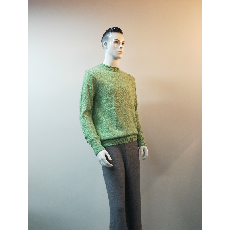 JERSEY DE CUELLO REDONDO DE AGUACATE VERDE RLMS0027F