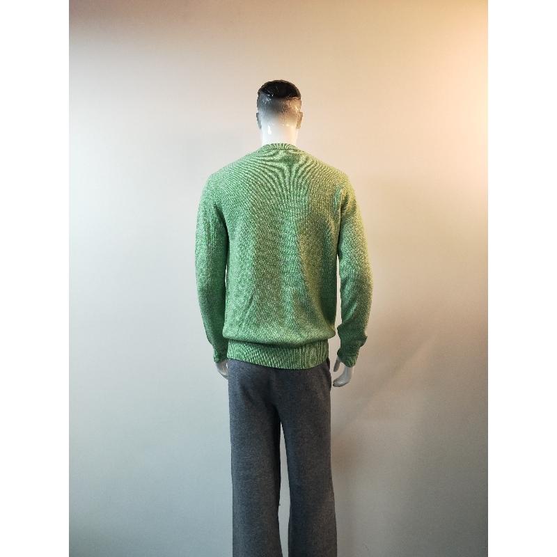 JERSEY DE CUELLO REDONDO DE AGUACATE VERDE RLMS0027F