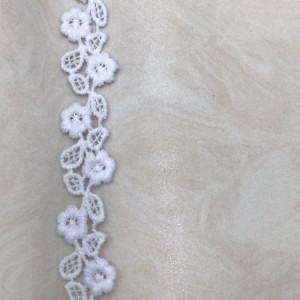 7 # encaje de seda de leche, poliéster / encaje de nylon, encaje de algodón