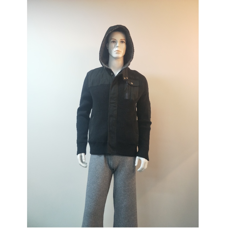 SUDADERA CAPUCHA NEGRA RLMS0074F