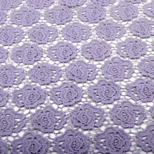 encaje de seda de leche, encaje de poliéster / nylon, encaje de algodón, telas