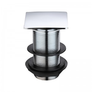 Empuje de metal emergente cuadrado tapón de drenaje emergente cuadrado