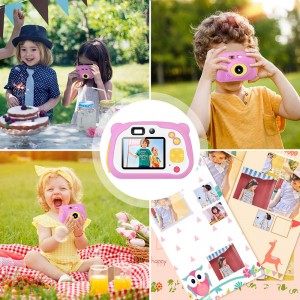 Cámara para niños Cámara fotográfica infantil recargable de 8.0 MP con cámara digital y cámara trasera para niños, regalo de juguetes para niños y niñas de 4 a 10 años de edad