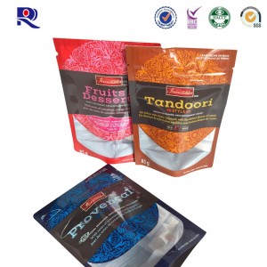 Bolsas de impresión y laminado,con ventanas transparentes,para frutas secas.