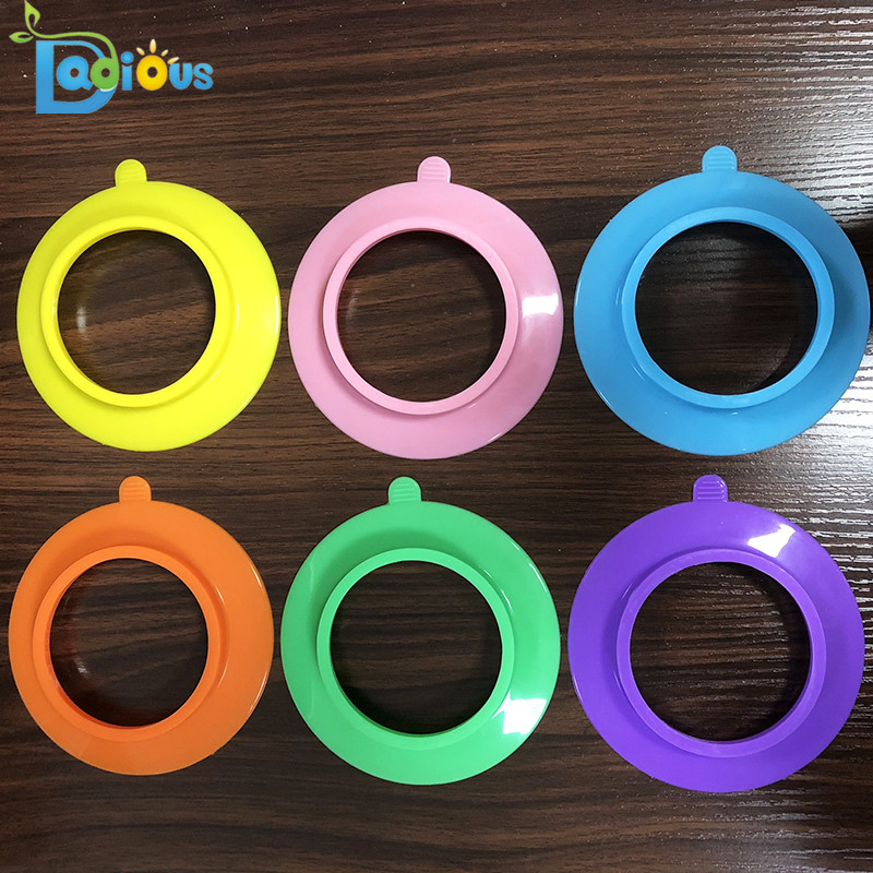 Succión de silicona de silicona de grado alimenticio Libre de BPA Succión para placa de bambú Recipiente de bambú antideslizante con anillo de succión Put Put