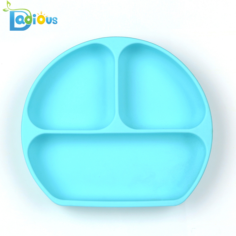 Producto caliente Placa antideslizante para niños pequeños de silicona Placa de succión para bebés no tóxica Placa de succión con silicona no tóxica