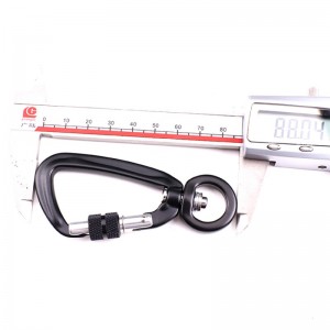 Gancho al aire libre escalada en roca camping cerradura principal mosquetón multifunción gancho de alpinismo hebilla de alpinismo captura rápida al aire libre equipo de caída rápida bloqueo de seguridad para conducir a los animales ...