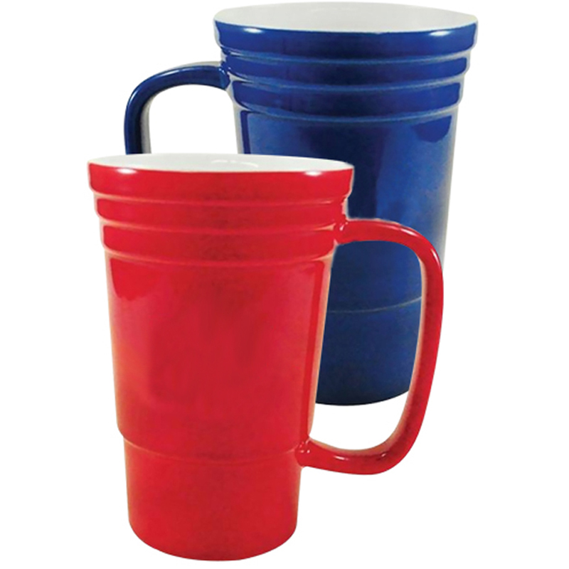 Taza de cafécerámica en blanco color vidriado taza de cafécerámico