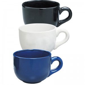 restaurante de cerámica nuevo hueso china llano blanco cuadrado / redondo porcelana fina taza de café de lujo