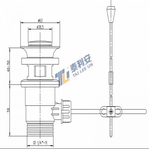 ABS pop up plug sello de estanqueidad sello de residuos